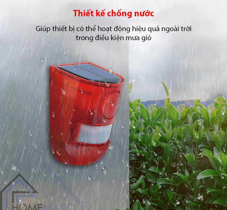 Loa Còi hú báo động năng lượng mặt trời